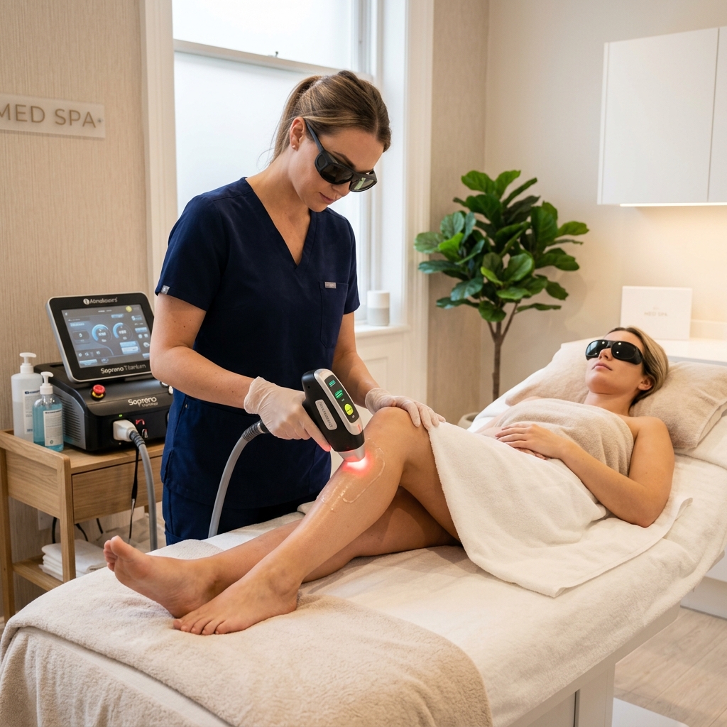 Épilation laser jambe